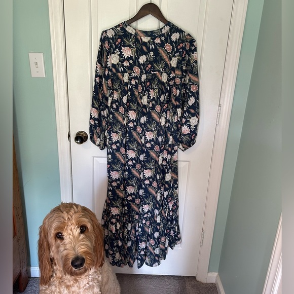 Anthropologie dRA Blue Floral Boho Messie Dress - Size Medium - Picture 10 of 10